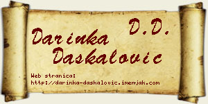Darinka Daskalović vizit kartica